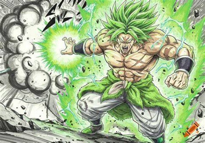 Broly powering up